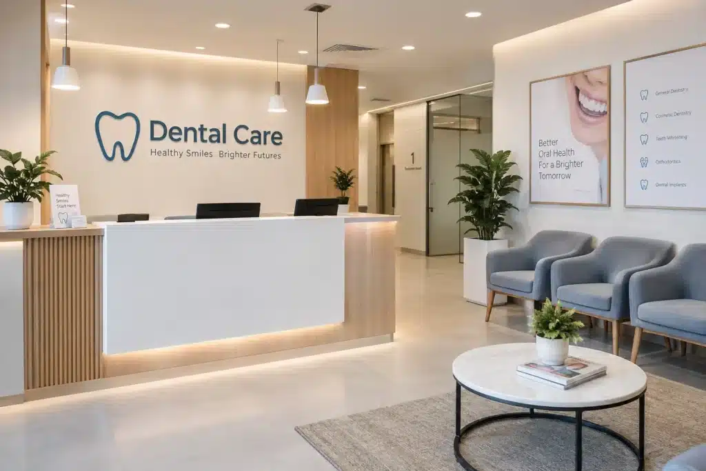Dental practice reception team booking new patients